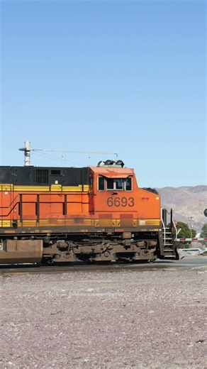 Loaded Stack Train Crushing Through The Desert #trains #trainspotting #bnsf