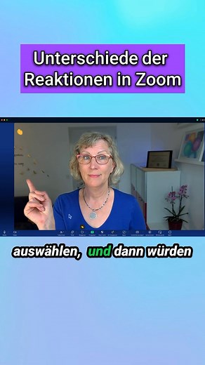 Daumen hoch vs. Hand heben - Zoom Meeting Reaktionen