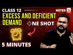 EXCESS AND DEFICIENT DEMAND class 12 ONE SHOT | Macroeconomics | GAURAV JAIN