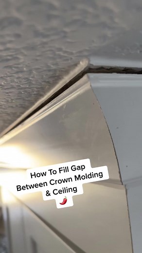 How To Fill Gap Between Crown Molding & Ceiling