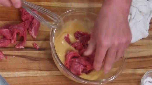 Inside the beef and broccoli stir fry Chef Jean Pierre makes with tender steak