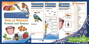 Year 1 Science Week of Workouts: Animals and Humans (Ages 5 - 6)