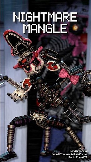 All Mangle Variants in FNaF #fnaf #mangle