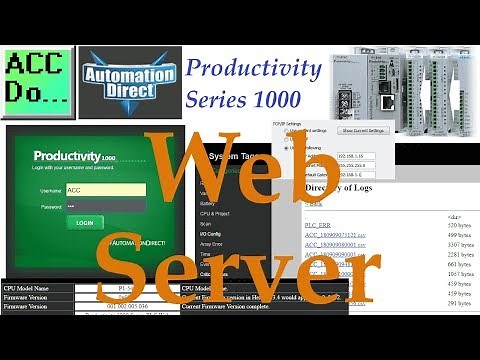 🌐Productivity 1000 PLC Web Server Configuration-Ethernet Access!