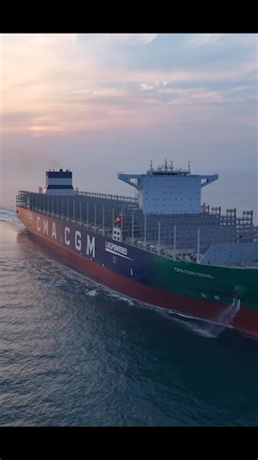 20K views · 533 reactions | The world’s largest cargo ship made in China takes to the sea! It can hold 220,000 tons of goods and stack 24,000 containers as tall as a 25-story building. China is contributing to connecting the world and reducing logistic costs. | Mao Ning Chinese Foreign Ministry Spokesperson 毛宁 | Facebook