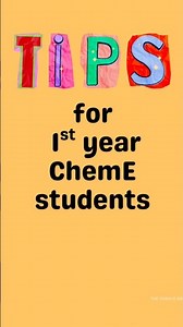 What every new Chemical engineering student should know