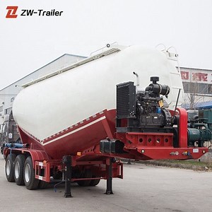 [Hot Item] Large Volume 35-68m3 Bulk Cement Powder Tanker Transport Truck Trailer