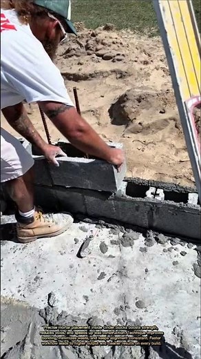 He Fills Cinder Blocks Like THIS… Genius Mason Trick That Saves Time!