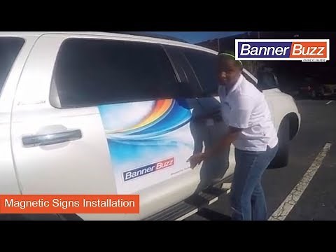 Magnetic Signs Installation by BannerBuzz
