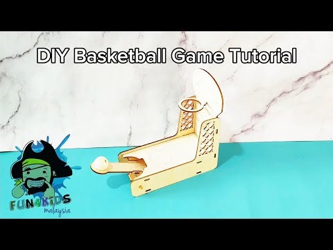 DIY Basketball Game | Easy Craft Tutorial for Kids & Adults 🏀✂️