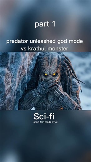 Predator god mode vs krathul monster Fictional movie made by me with help of ai #shortfilm #ai #shortfilmseries | Tuti fruti