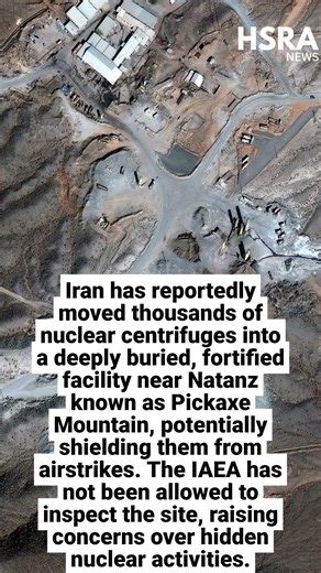 Iran Moves Thousands of Nuclear Centrifuges to Deep Underground Pickaxe Mountain Site #shorts #news