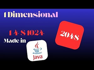 1 Dimensional 2048 in Java!!!