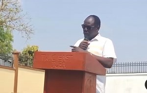 11 reactions | Hon. Philip Aguer Panyang speech during The relaunch of Twic East resettlement fundraising initiative at TEYA center. | Longkuei Media | Facebook