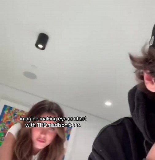 Madison Beer and the Unbreakable Eye Contact Challenge