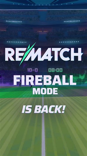 Fireball mode is back until 15 March. Step onto a special field with elevated goals and no goalkeepers. Pass, intercept, fill the heat gauge and score! #rematch #rematchgame #football #futbol