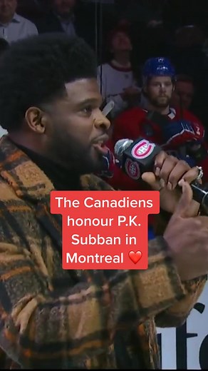 Montreal Canadiens Honour P.K. Subban Tribute
