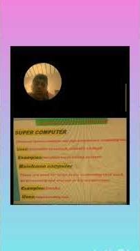 ### classification of computer with example uses ###