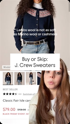 Vintage Point Finds 🪡 on Instagram: "Love j crew sweaters overall! #sweaters #jcrewsweaters #cashmere #cashmeresweaters #blackfriday @jcrew"