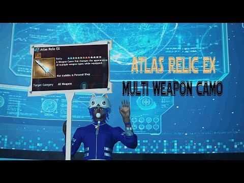 PSO2 NGS Atlas Relic EX Multi weapon Camo