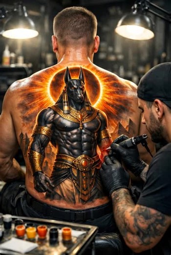 Anubis tattoo #b #fpy #ink #realstictattoo #tattoo | tattoos