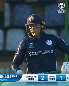 4.2M views · 10K reactions | Six balls to go. Eight runs needed. Two wickets in hand. A final over thriller in the #CWC23 Qualifier between rivals Ireland and Scotland  | ICC - International Cricket Council | Facebook