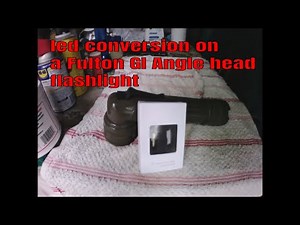 led conversion on a military classic FULTON Angle head flashlight why you should have this for shtf