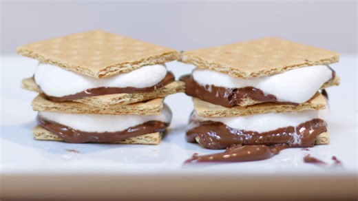 How to make s'mores in the microwave | Yummy smores at home