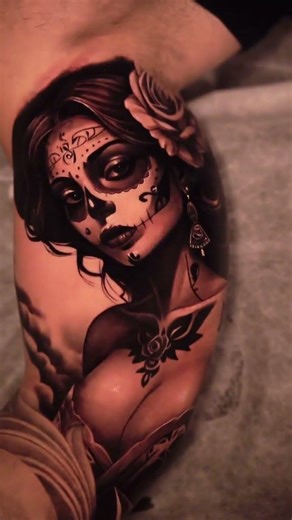 Tattoo work by © Ashan Herrera, Mexico.