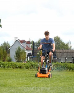3.5M views · 9.2K reactions | Bike Lawn Mower | Crafty Panda How | Facebook