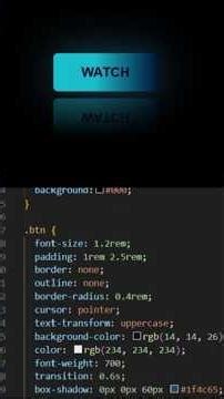 🔥 Amazing CSS Glow Button Animation | HTML CSS Shorts