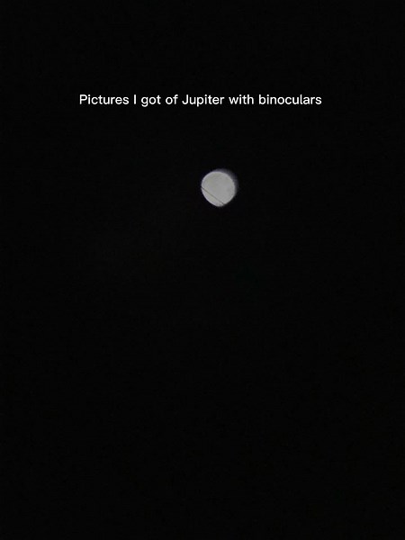 #jupiter #planet #planets #fyp with cheap binoculars