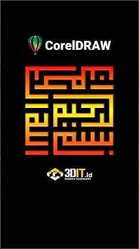 Cara Cepat Membuat Kaligrafi Kufi Glow di CorelDRAW