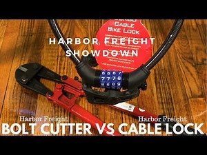 Can Harbor Freight Pittsburg Bolt Cutters cut a Harbor Freight Bike Lock?