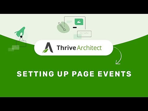 Setting Up Page Events in the Thrive Editor