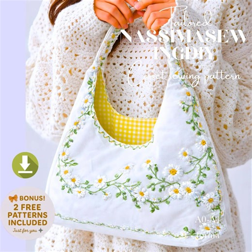 Boho Hobo Bag Sewing Pattern PDF , Instruction Tutorial,two Format - Etsy