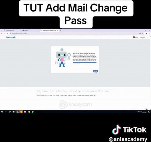 Add Mail Change Pass #facebook #tiktok #xuhuong #ads