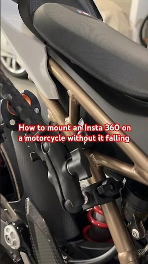 How to mount an insta360 x3 on a motorcycle without it falling down