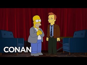 Homer Simpson Conducts Conan O'Brien's Exit Interview