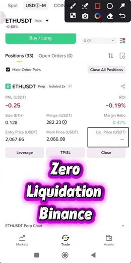 zero liquidation strategy #zeroliquidation #futurestrading #binance