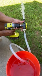 1.6M views · 5.7K reactions | "Totally exceeded my expectations. Made priming my irrigation pumps and lines a simple task. Finished in a fraction of the time that it used to take me!"⁠ -Zak⁠ ⁠ Easily connect this versatile pump to any drill or impact driver for quick water transfer with a flow rate up to 10 GPM. ⁠ ⁠ Shop the 1/4" Hex Shank Drill Pump & accessories >> bit.ly/4ca4MmL | RYOBI TOOLS USA | Facebook