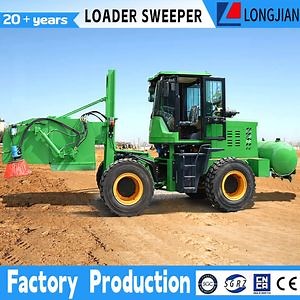 [Hot Item] Multi-Function Wheel Loader with Road Sweeper Cleaning Machine Street Sweeper