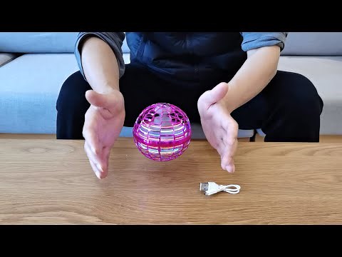 Flying Spinner Hover Ball Unboxing and Review 2021 - Funny Flying Orb Boomerang Galaxy Ball