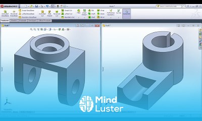 Mind Luster - Learn SolidWorks Exercises for Beginners 4 SolidWorks Part Modeling Practice Tutorial
