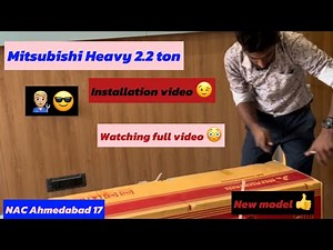 Mitsubishi Heavy 2.2 ton installation & Unboxing 😳watch full video #national17 #airconditioning