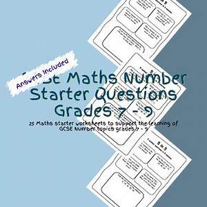 GCSE Maths Number Starter Questions Grades 7 - 9