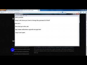 how to change shell password