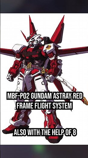MBF-P02 Gundam Astray Red Frame Flight System #gundam #seed #astray