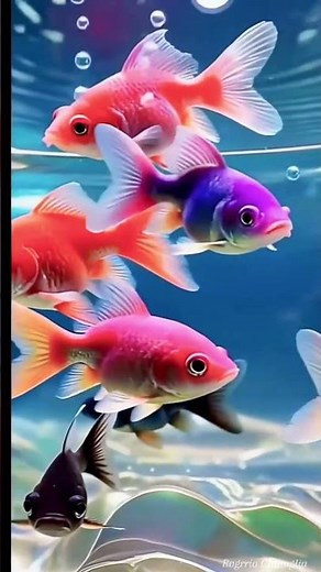 Fish Play Water 🐠💦 Relaxing & Beautiful AI Fish Video for Everyone