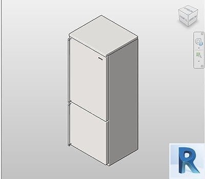 Fridge revit - Refrigerador revit | Bimshares